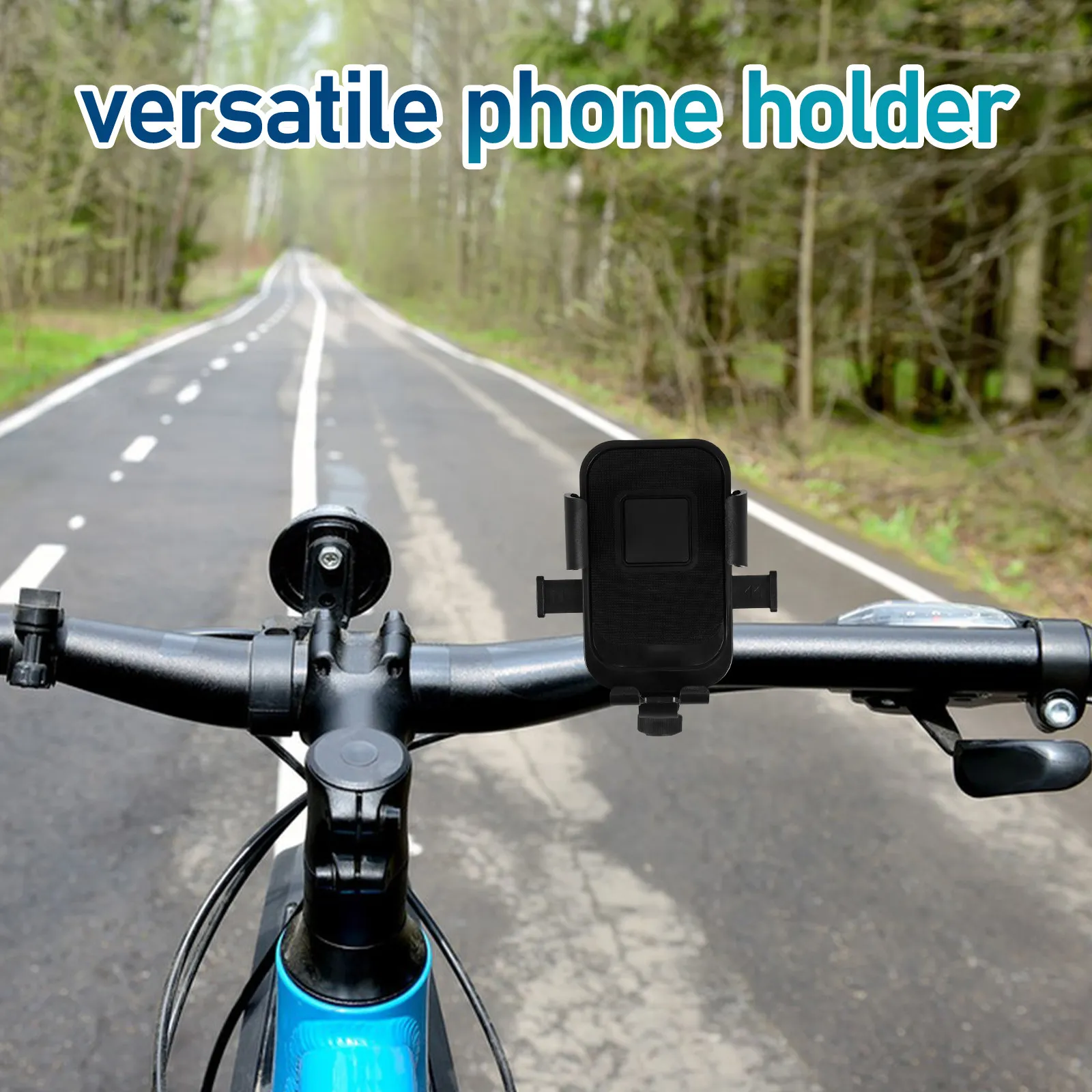 Motorcycle Phone Mount Bike Phone Holder Electric Scooter Bicycle Handlebar Cradle Shock Absorbing Adjustable Viewing Angle