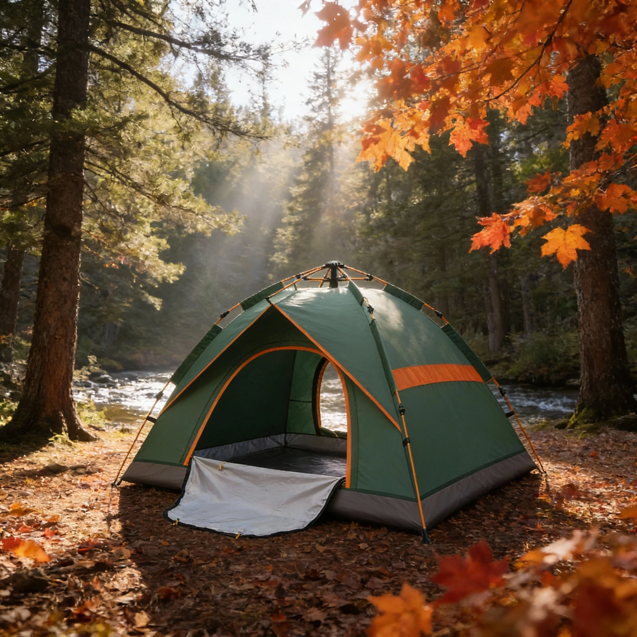 3-4 Person One Bedroom Outdoor Folding Tent Instant Pop Portable Automatic Waterproof Four-Season 210D Oxford Camping Hiking