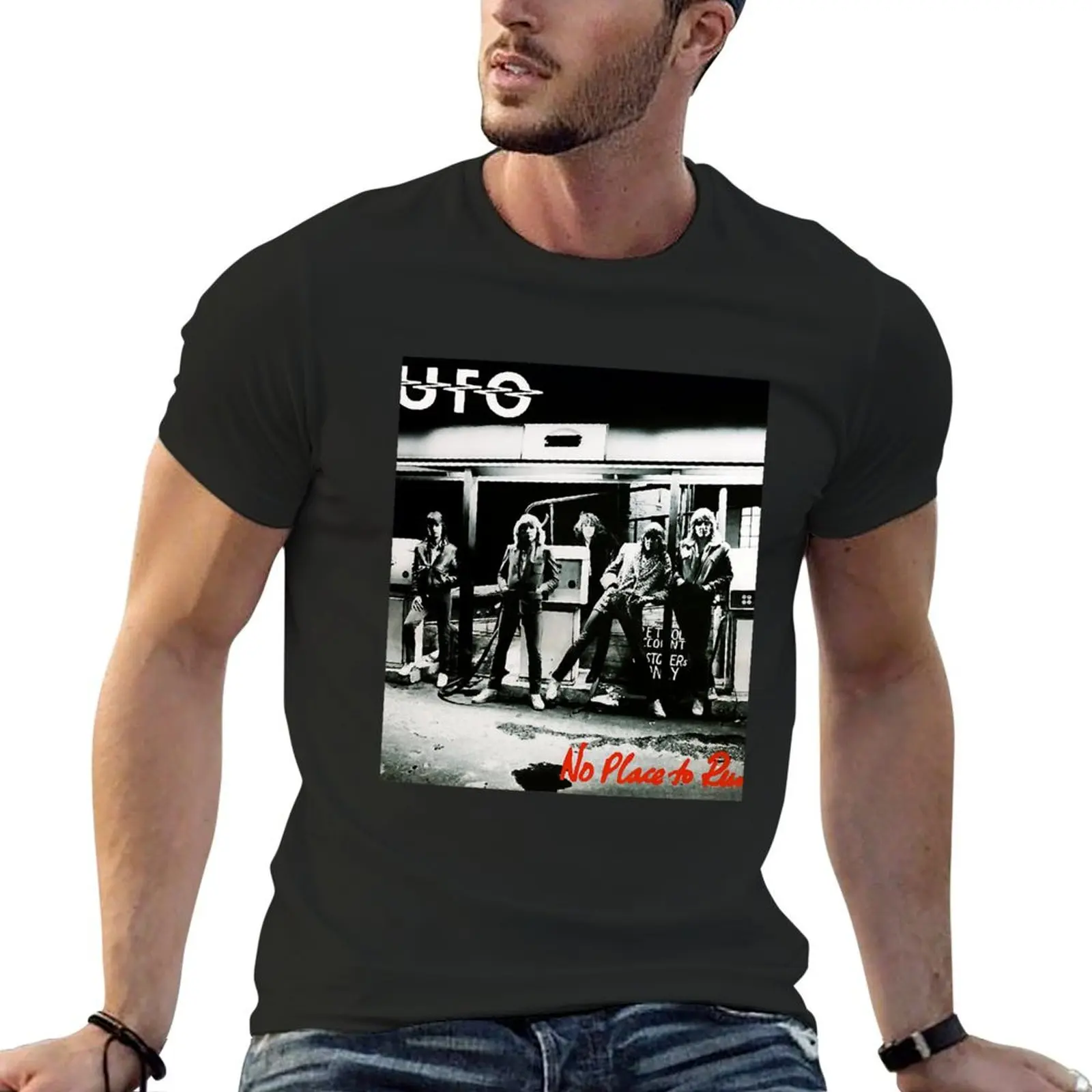 

TRENDING UFO BAND LOGO T-Shirt baggy shirts heavyweights anime stuff hippie clothes t shirts for men graphic