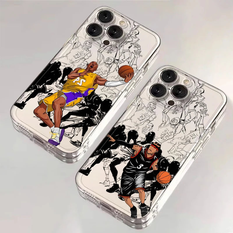 バスケットボールスター クールなスマホケース Honor X7b X8b X9a Y9 Prime 2019 90 Lite X9b クリアカバー