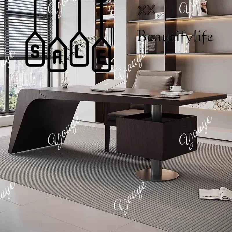 

A63 Beautiful Desk Italian Adult Home Computer Desk Modern Light Luxury High-end Solid Wood Writing Desk