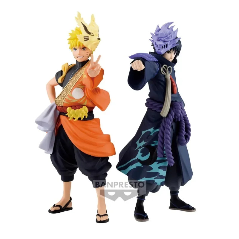 

Bandai Genuine Naruto：Shippuden Uzumaki Naruto Uchiha Sasuke 20th Anime Action Figures Toys for Boys Girls Kids Gift Collectible