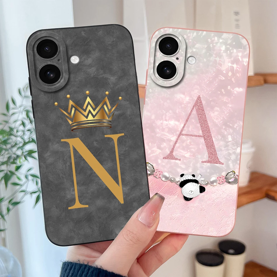 Fashion Letters For iPhone 17 Pro Max / iPhone Air Phone Case Soft Liquid Silicone Covers For iPhone17 Camera Protection Housing