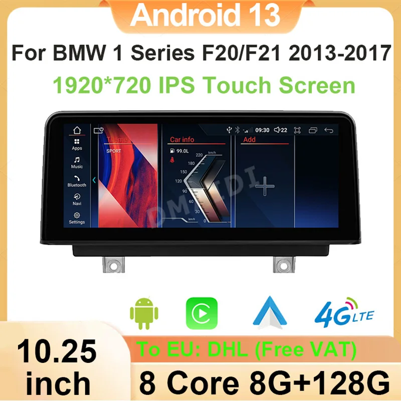 

GPS Navigation Screen Carplay For BMW 1 Series F20 F21 Android Auto ID8 Intelligent System Car Video Players Central Multimedia