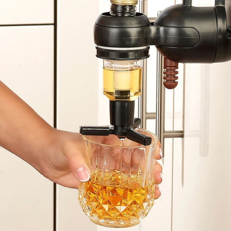 

Wine Bottle Pourer Stopper Dispenser Machine Single Optic Rotary Alcohol Beverage Bar Butler Barware