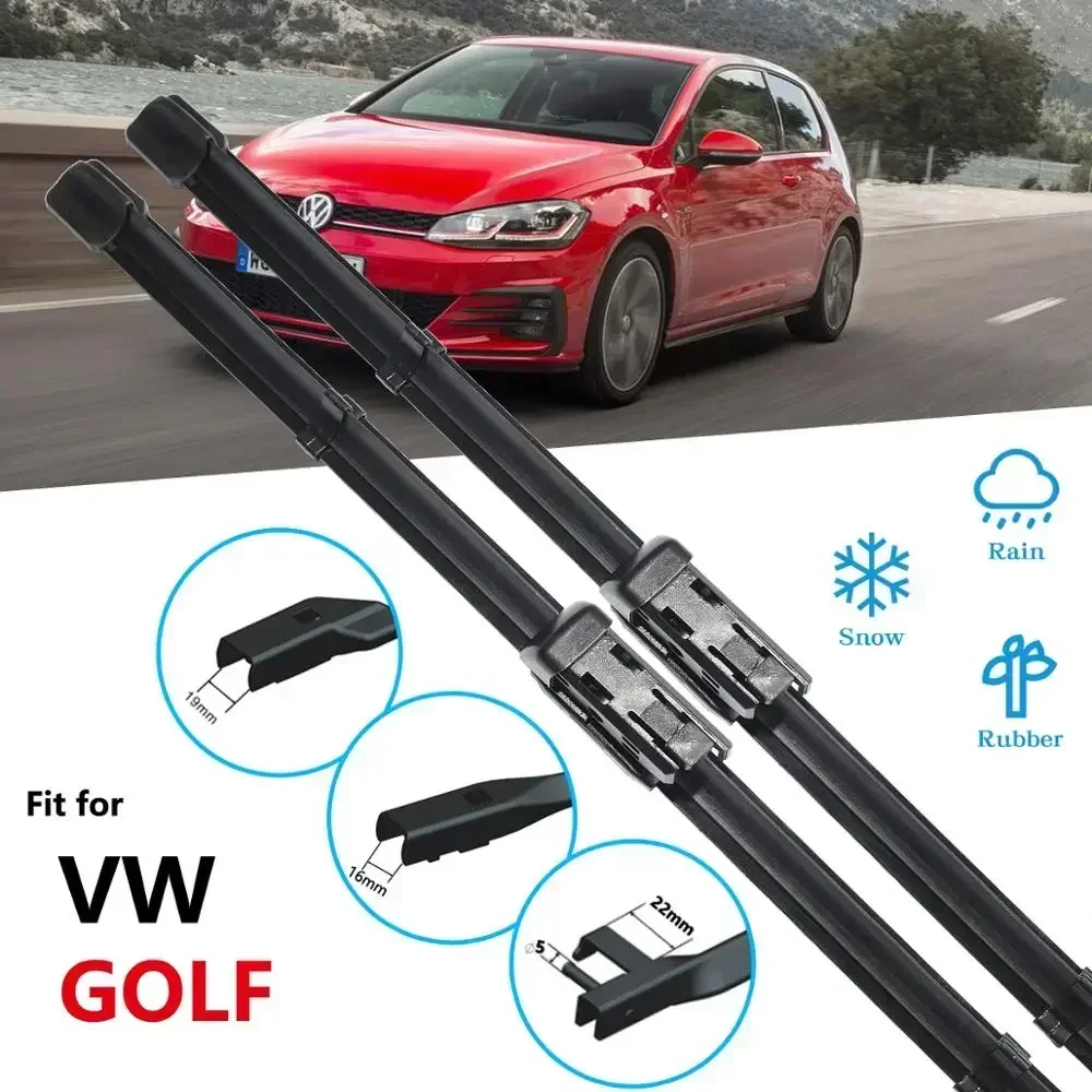 For Volkswagen VW Golf 4 5 6 7 Sportsvan MK4 MK5 MK6 MK7 1J 1K 5K 5G 1997 1999 2000 ~2019 Wiper Blade Car Accessories Windshield