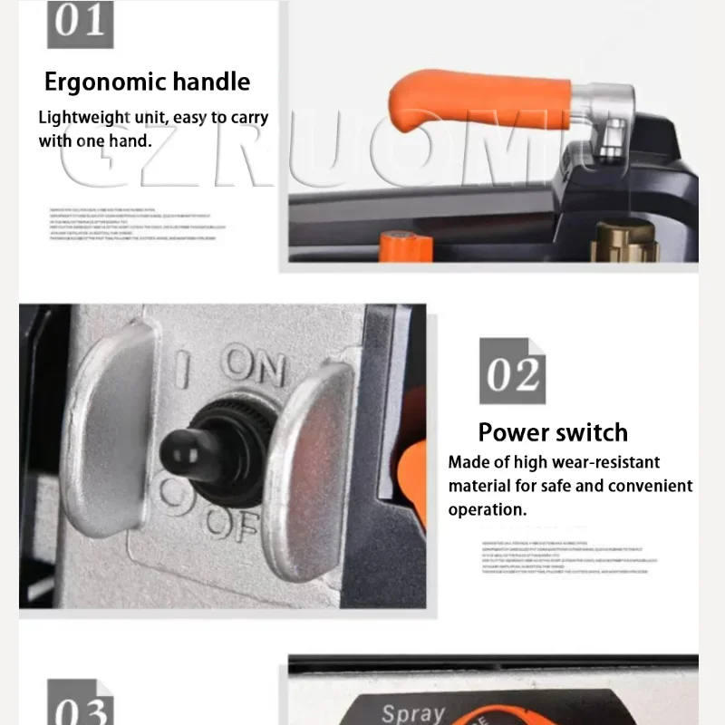 

Профессиональный электрический безвоздушный краскопульт 3200 Вт/3500 Вт, 4/4,5 л/мин, с бесщеточным двигателем, одинарный/двойной пистолет