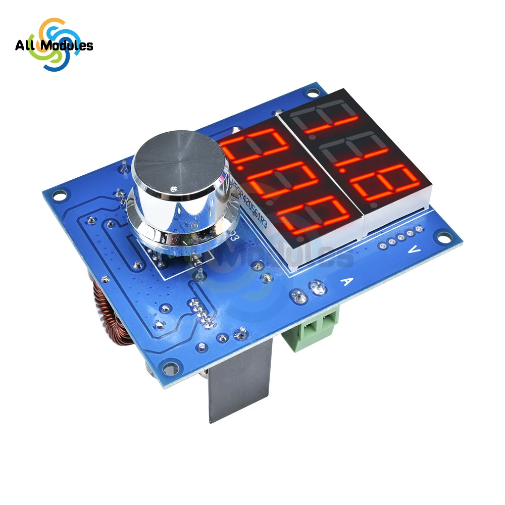 XL4016 5-36V to 1.3-32V DC-DC Digital Voltage Regulator Buck Step Down Power Supply Module Over Temperature Protection