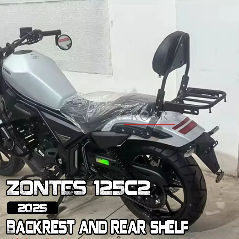 

Motorcycle Folding Backrest Rear Backrest Quick-release Side Wrap Modification Accessories For ZONTES 125C2 C2 125 125-C2 2025