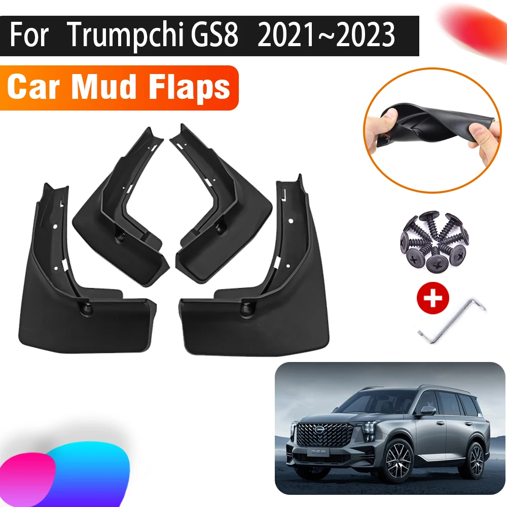 

Car Mudguards Mud Flaps For Trumpchi GS8 II Fuel Version MK2 2021 2022 2023 Car Splash Guard Front Rear Mud Fenders Accessories