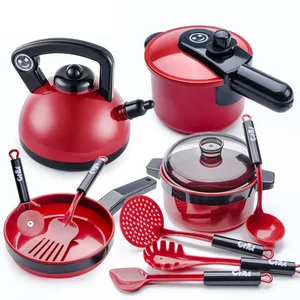 Juego para niños para cocinar juguetes de cocina para bebés Cocinas de cocina Utensilios de simulación de niños 10 mejores set de cocina de ventas para niños - №6