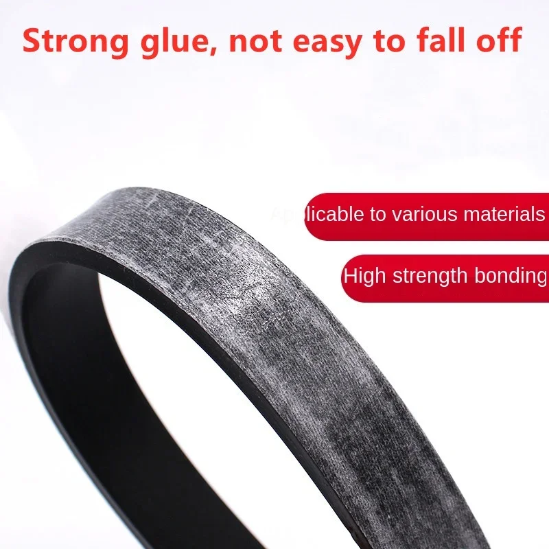 50cm Black Silicone Rubber Strip Self Adhesive Seal Gasket Anti-skid Shock Absorption High Temperature Resistant Sealing Strip