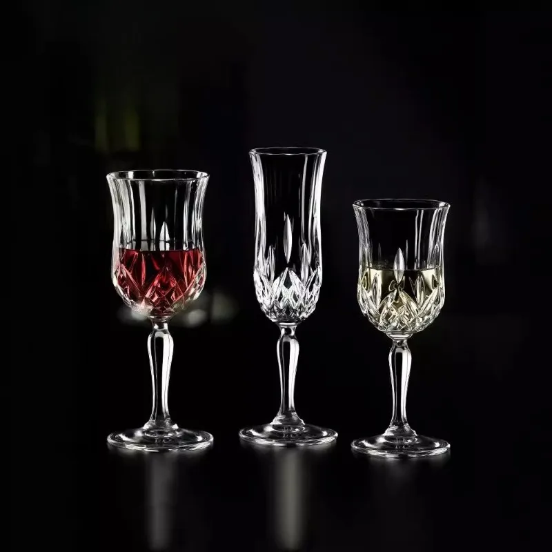 Crystal glass wine glass household white wine glass champagne cup coffee cup vase family set