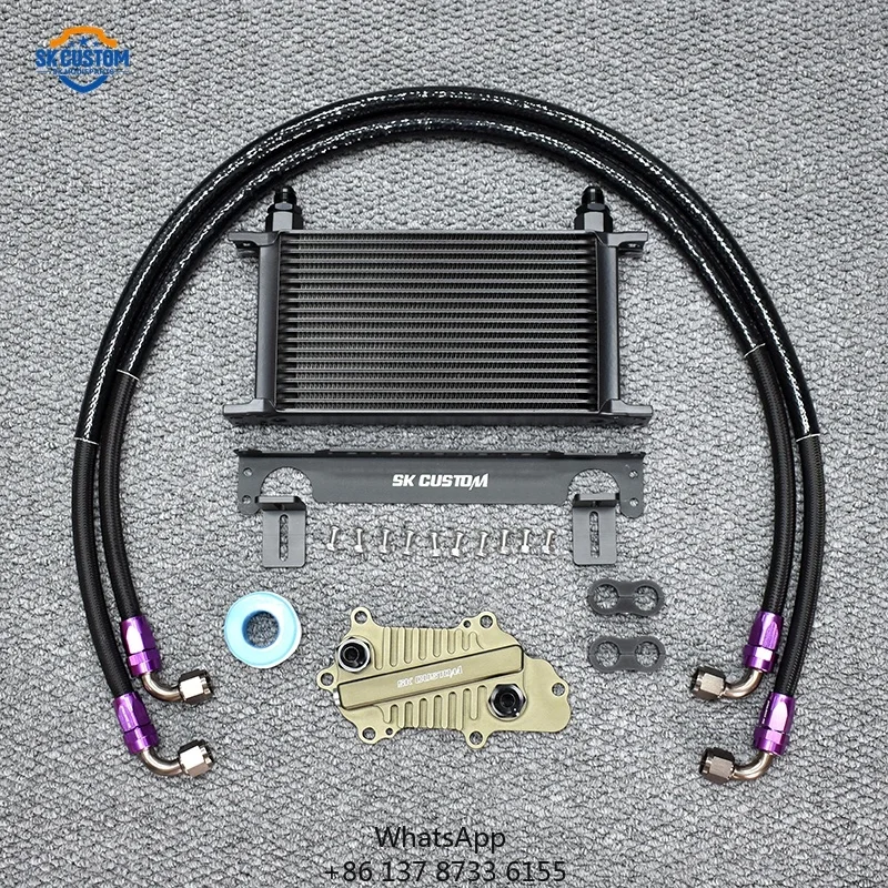 Engine Oil Coolant Kit For Jeep Cherokee WK2 Dodge 3.0L CRD 3.6L Pentastar V6 Oil Cooling Cooler
