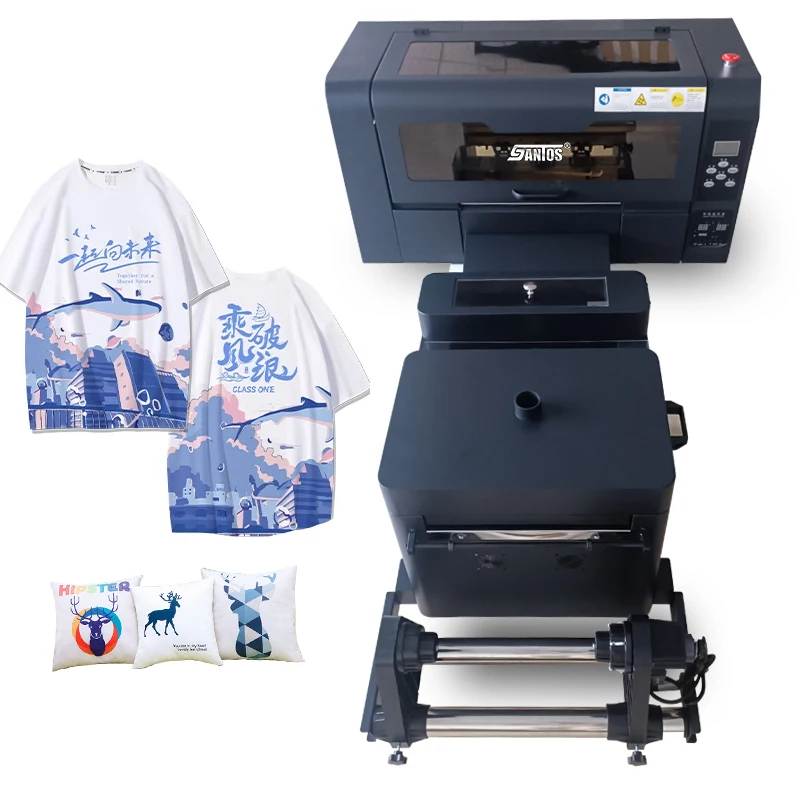 I3200 Xp600 Dual Head A3 Dtf Printer Direct To Film Printer Digital Tshirt Jersey A3 Dtf Printer With Oven