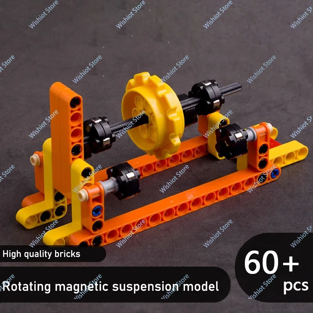 Klocki konstrukcyjne MOC Obrotowy model zawieszenia magnetycznego Kreatywna nauka i edukacja Magnes Pływające ozdoby Zabawki dla dzieci Prezenty