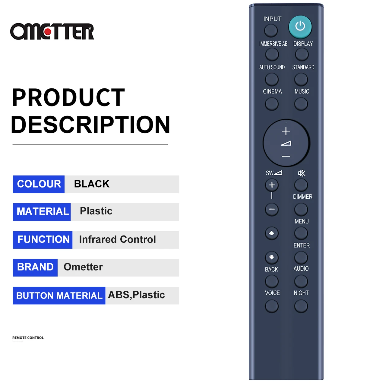 RMT-AH507U сменный пульт дистанционного управления, подходит для звуковой панели Sony