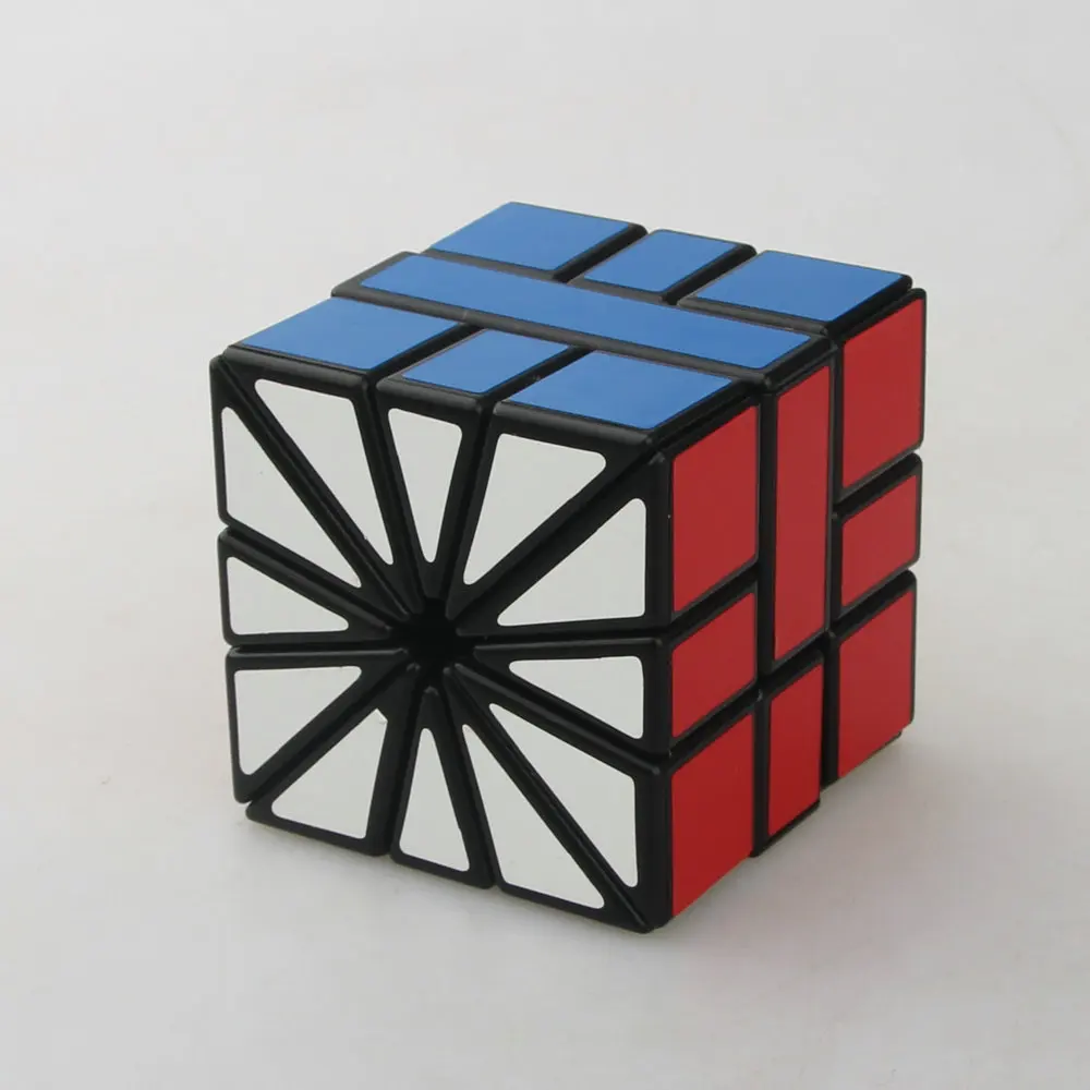 

Wisdom SQ2 Cube 3x3x3 Square I II II Fan-shaped 333 Cube 3 Layers SQ2 Black White Background Casual Puzzle Toy Gift Fidget Cube