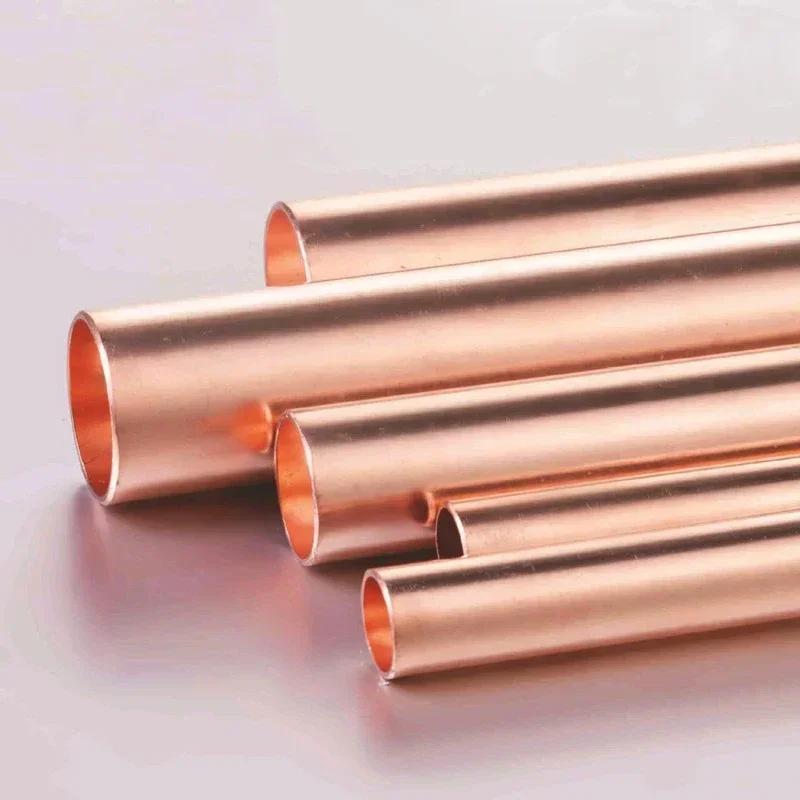 2PCS Purple Copper Tube - 3/4/5mm OD, 0.5/1mm Wall, 500mm Length, Hollow Hard Copper Pipe