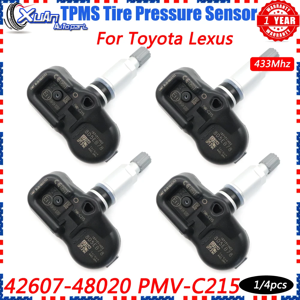 42607-48020 4260748020 PMV-C215 TPMS Tire Pressure Sensor for Toyota C-HR Pacific Camry RAV4 Corolla Lexus LS500h LX570 RX450h