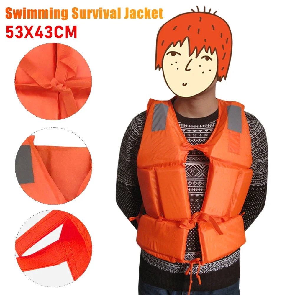 Chaleco salvavidas de seguridad con silbato, chaqueta de flotabilidad para natación a la deriva, chaleco de supervivencia para deportes acuáticos para natación de adultos