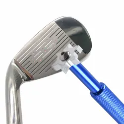 Golf Groove Cleaner Tool Portable Golf Iron Wedge Club Groove Sharpener Cleaner Re-Grooving Tool For U Or V-shaped Golf Club