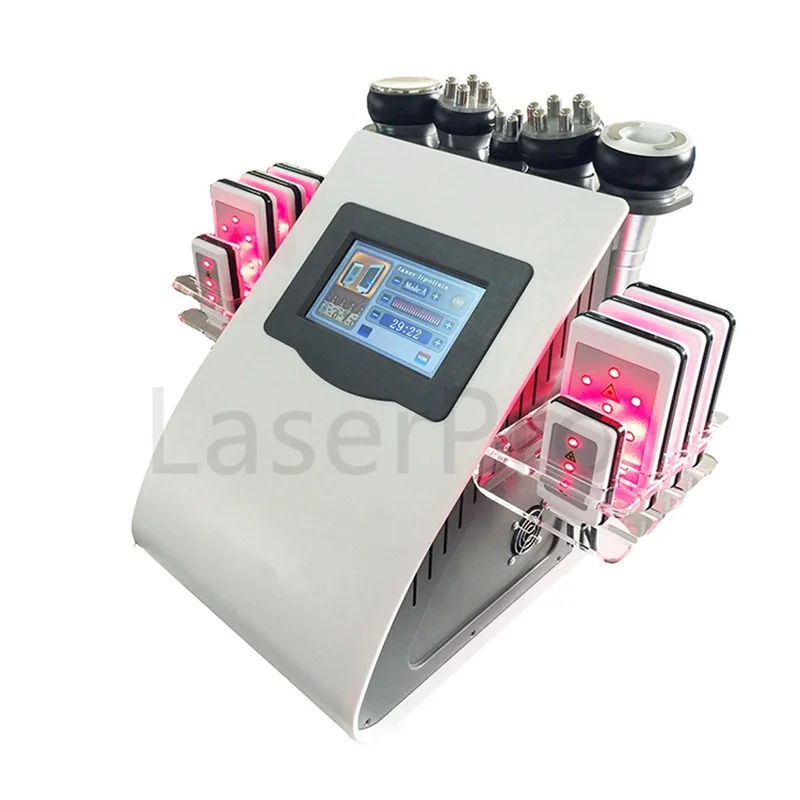 Best Selling 6-in-1 Ultrasound Lipolaser Cavitation Slimming Machine Lipo Laser 40k Ultrasonic Vacuum Cavitation System Machine