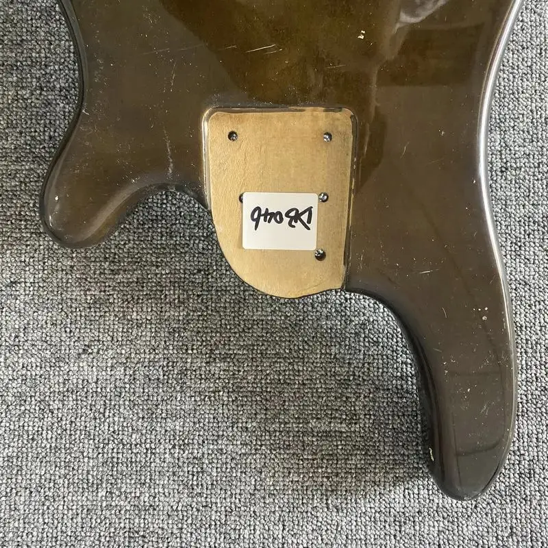 

DB046 5-струнный электрический бас-гитара, незавершенный корпус PB для бас-гитары коричневого цвета, однотонная липа с повреждениями, детали для гитары своими руками, правая рука