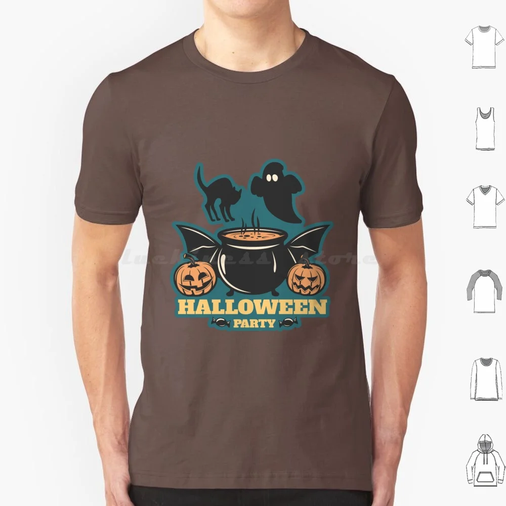 Halloween Greetings-Welcome Halloween-Happy Halloween-Halloween Party T Shirt Big Size 100% Cotton Happy Halloween Happy