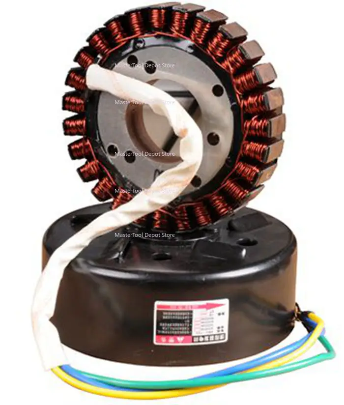 3000W 4000W 5000W Electric Car Extender Generator Stator Pole Coil 27 Copper Rotor Temperature 48V to 72V Car Battery