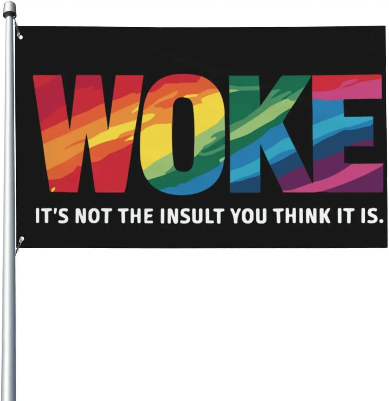 Flagicts 100% Polyester Woke It'S Not The Insult You Think It Is Flag