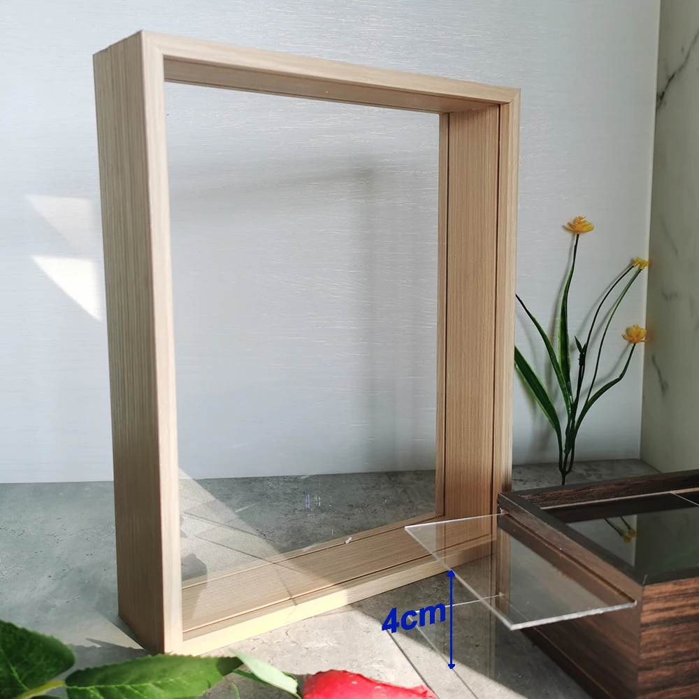 4cm Deep Stereo Display  Photo Frame Shadow Box Frames Bouquet Display Flower Case For Crafts Memorabilia Memory Picture Frame