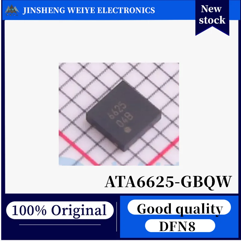 (10/50 pieces) ATA6625-GBQW 6625 DFN8 5V LDO LIN Bus Transceiver, 100% New, Original IC, Fast Shipping