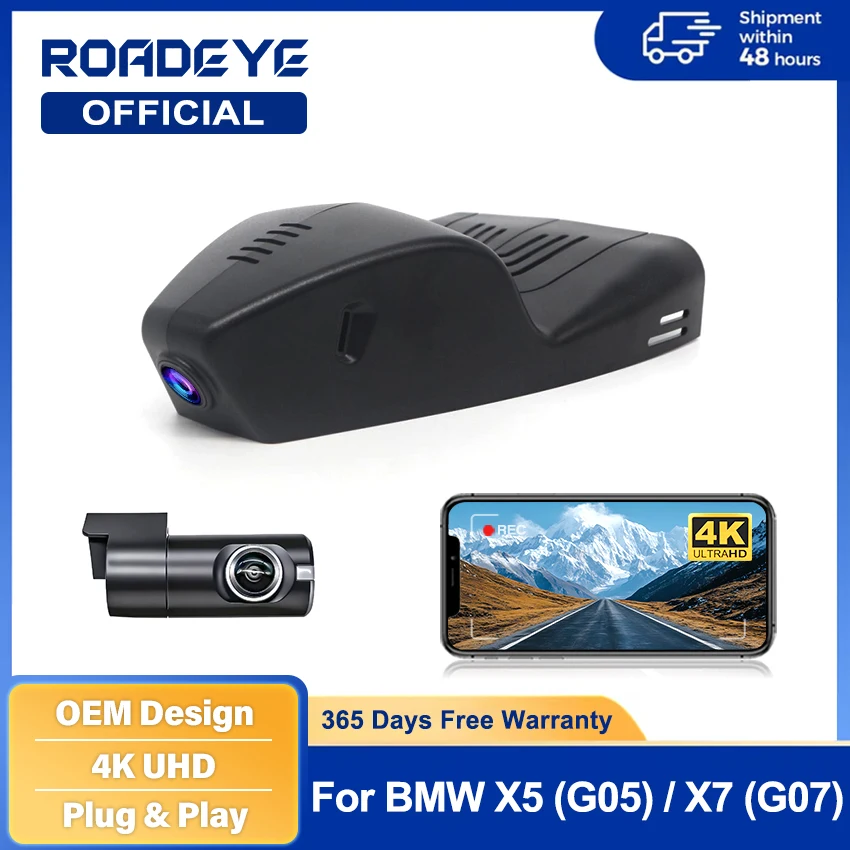 New ! Car DVR For BMW X3 G01, X5 G05, X7 G07, 318i 320i G20 G21, 430i G22, 240I G42 Dash Cam 4K 2160P Car Accessories WiFi APP