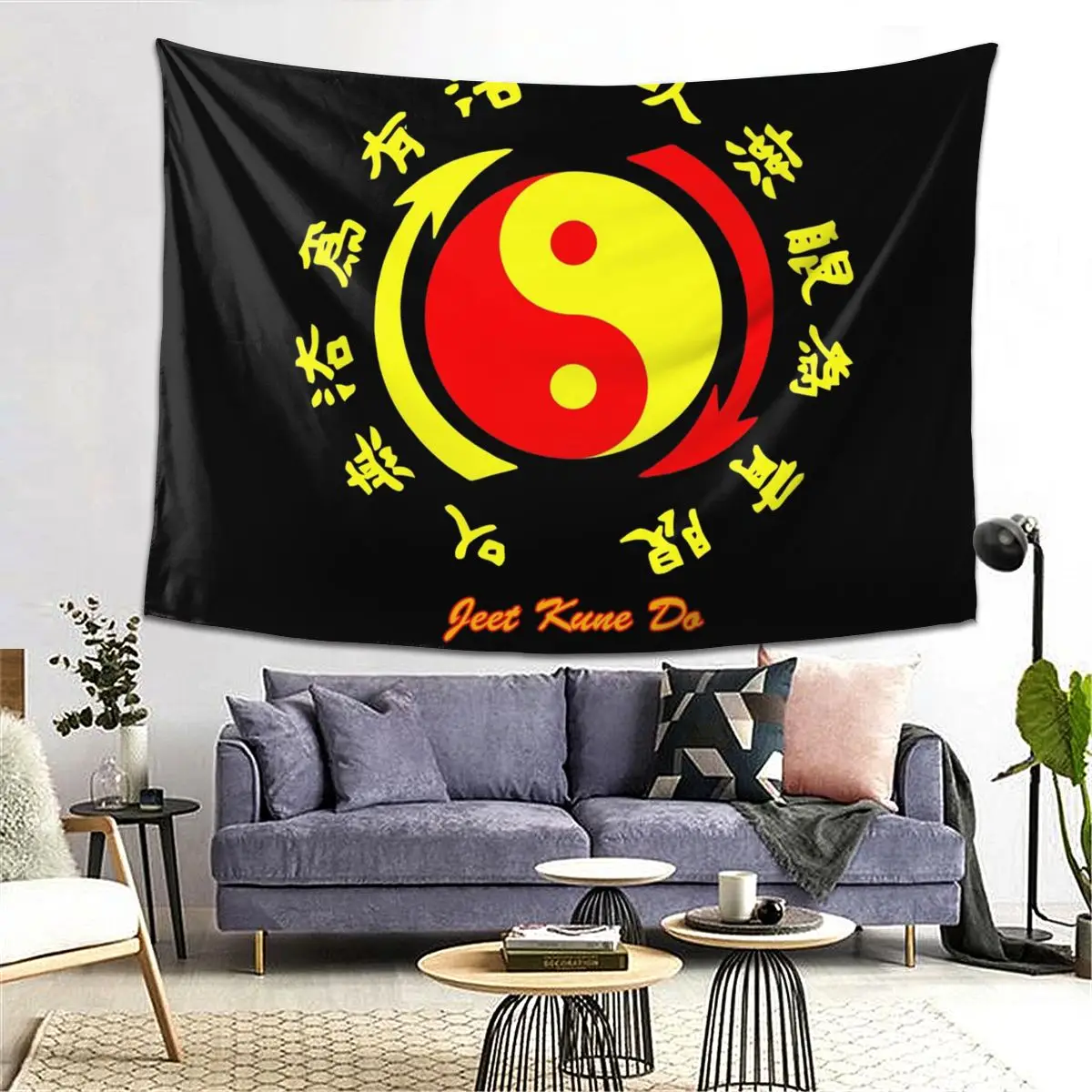 Jeet Kune Do Martial Art Academy 1967 Wing Chun Legend 3 Tapestry Decor Art Aesthetic Tapestries  Home Wall Cloth Wall Hanging