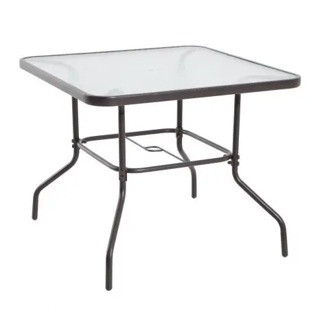 Juego de comedor plegable de 6 piezas, mesa de Patio, silla, paraguas, juego, decoraciones para exteriores