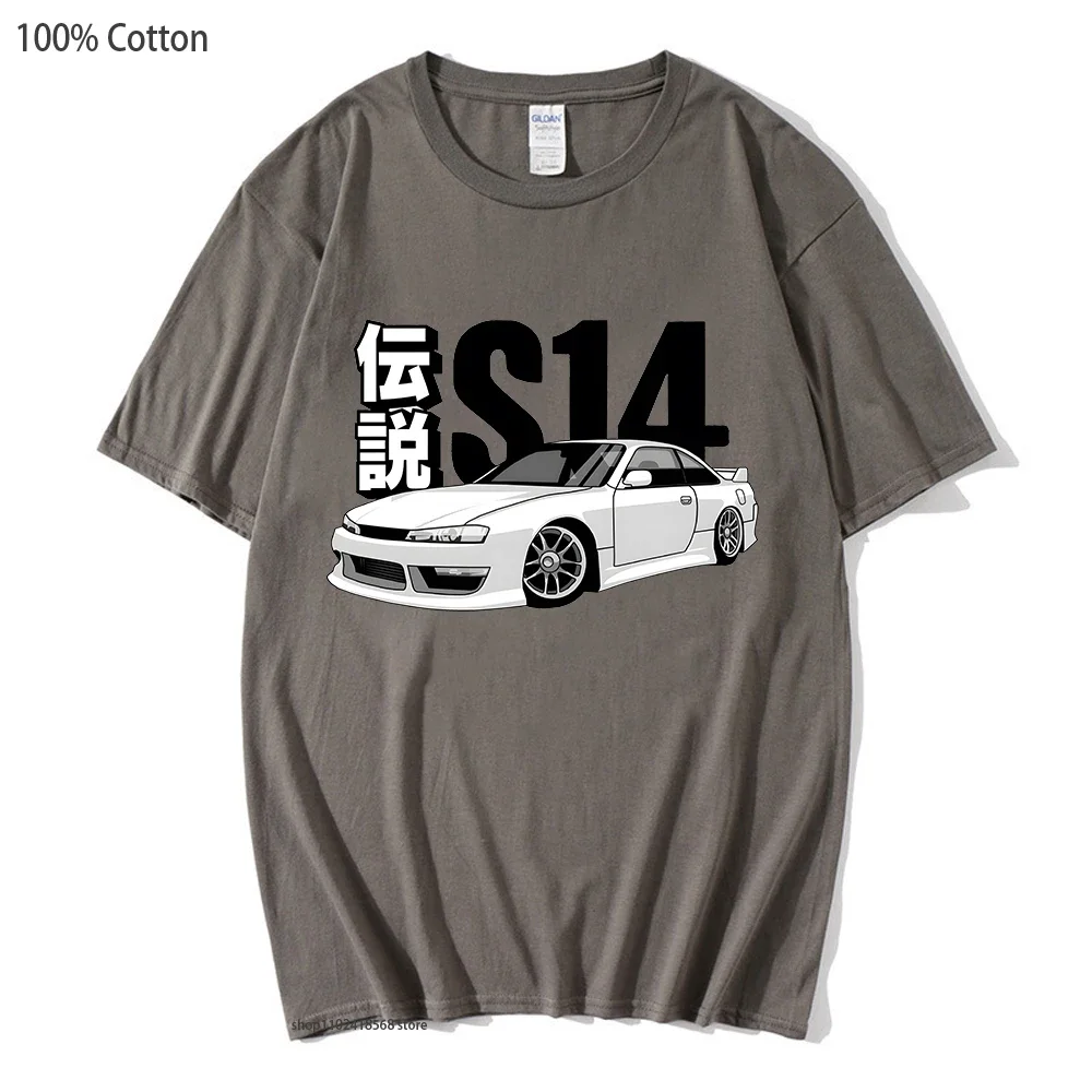 Anime Initial D T-Shirts Drift JDM Tshirt EU Size Streetwear Mens Comic14 Car Tees Short Sleeve 100% Cotton Summer Women Clothes