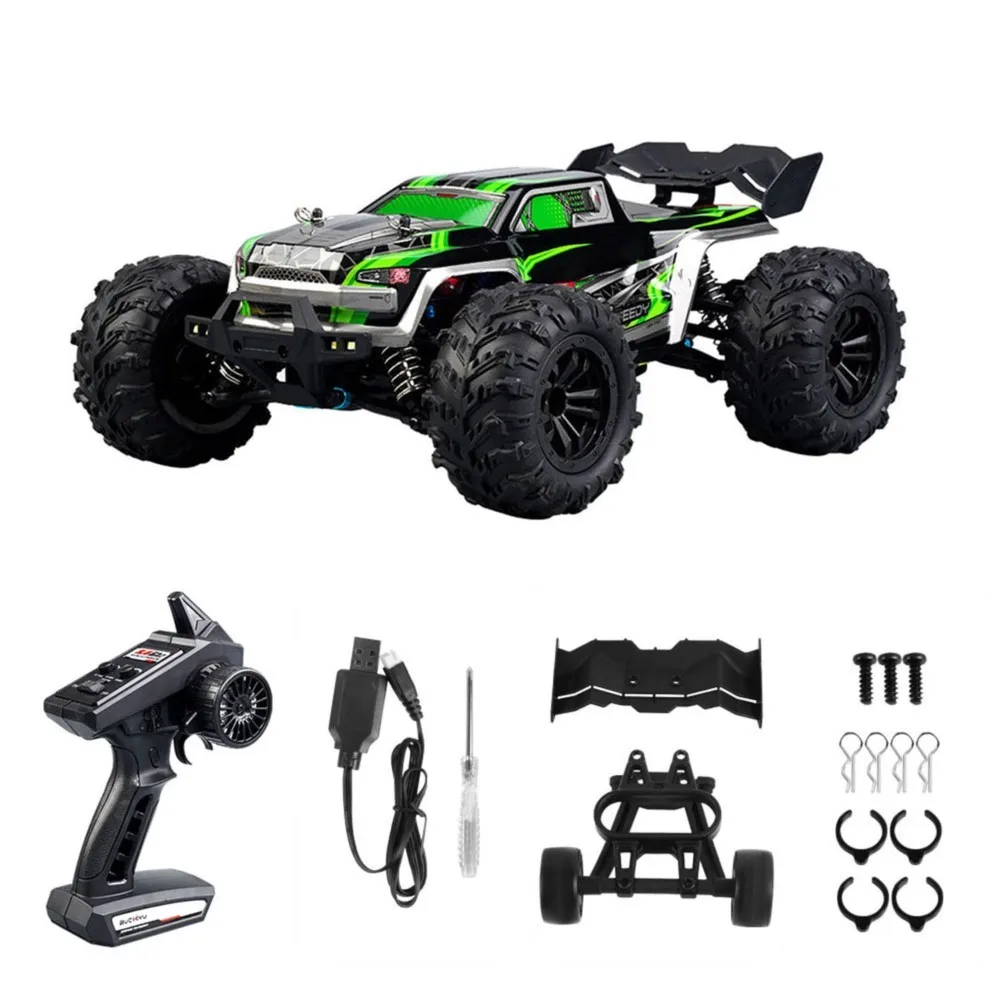 Auto RC Fuoristrada 4X4 in Plastica da 12 Pollici 1/16 SCY 16102 Monster Truck Telecomandato con Albero di Trasmissione in Metallo e Protezione di Ricarica
