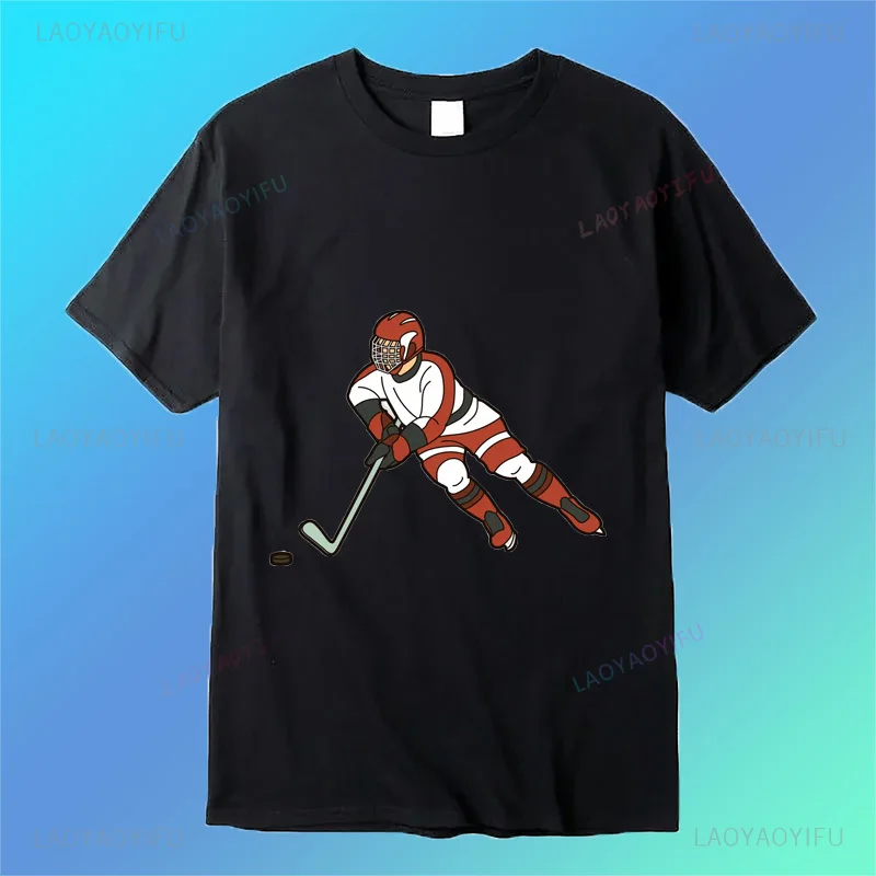 Fun boys hockey Dab players youth Harajuku Fashion Street wear casual summer men's and women's all-purpose T-shirts