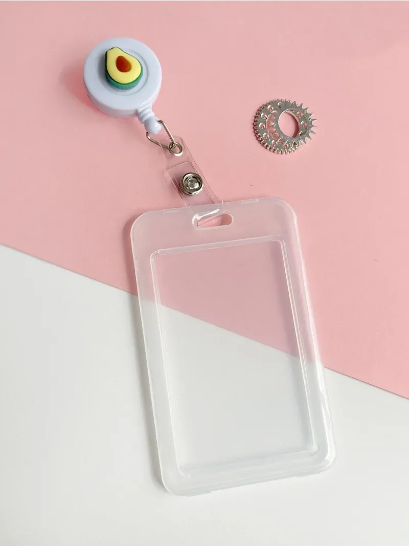 

1pc Cartoon Student Nurse Card Cover with Retractable Badge Reel Business ID Card Work Card Badge Holder
