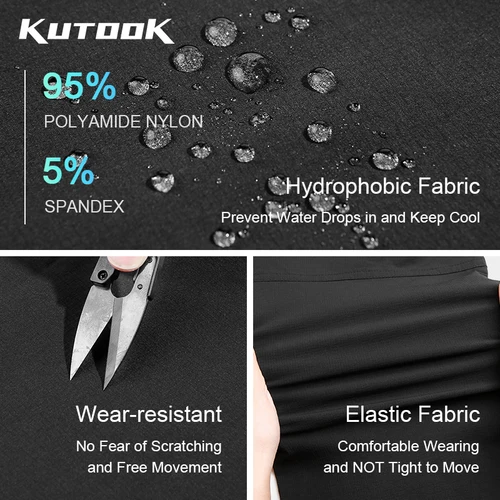 Imagen 2 del producto KUTOOK-pantalones de senderismo impermeables para mujer, al aire libre para acampar Pantalón Cargo, pantalones de senderismo, pantalones de escalada con bolsillos