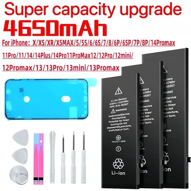 

High Capacity Phone Battery For iPhone SE 2 4 5S 6 6s 6p 6sp 7 7p 8 Plus X Xr Xs Max 10 11 12 13 Pro Max Battery For Apple