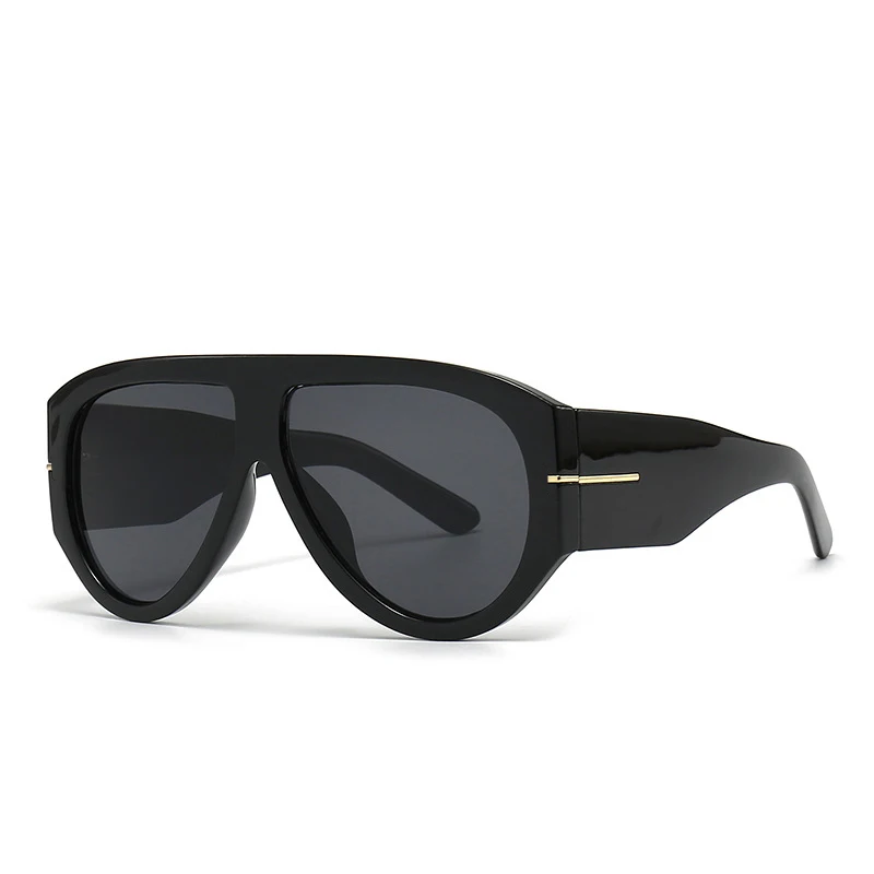 Designer's New Fashionable Sunscreen Men's and Women's Large Frame Sunshade Sunglasses, Trendy Retro Sunglasses