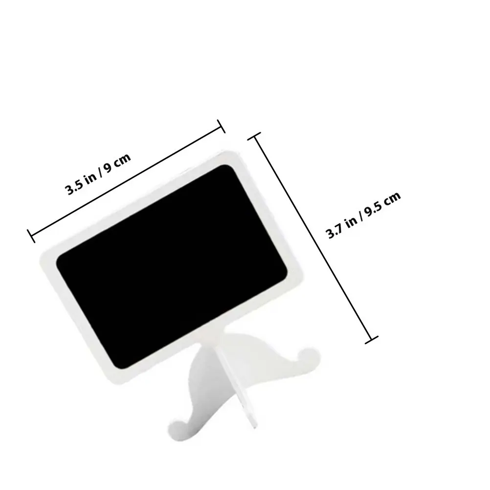20Pcs Creative Mini Blackboard Small Wooden Message Board Desktop Display Sign for Shop Cafe Home Kitchen Menu Note
