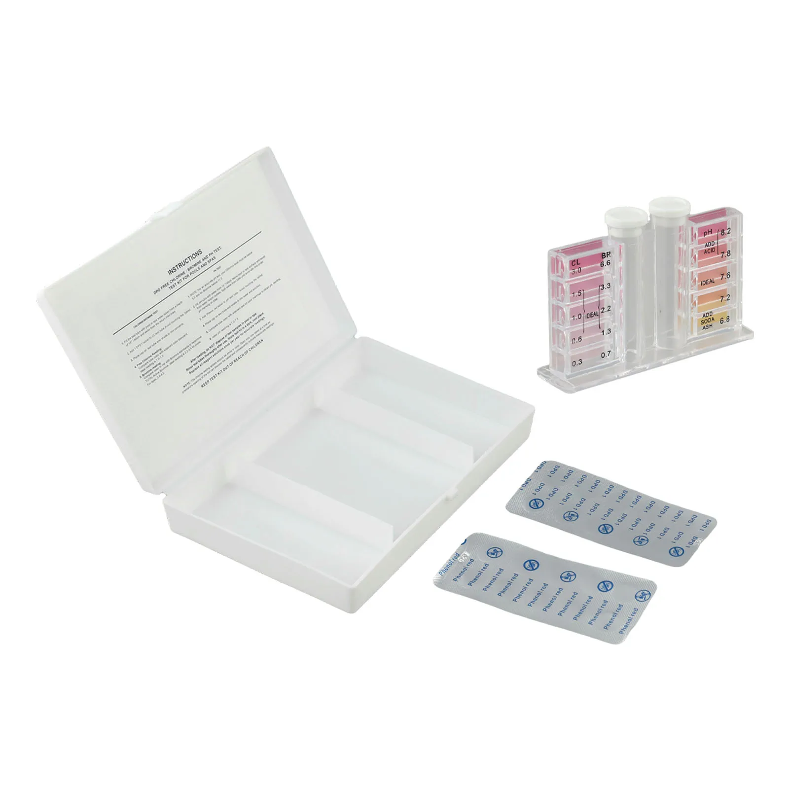 

Keep Your Pool Water Balanced and Safe with this 3 in 1 Water Test Kit Portable Box for Easy Storage and Transportation