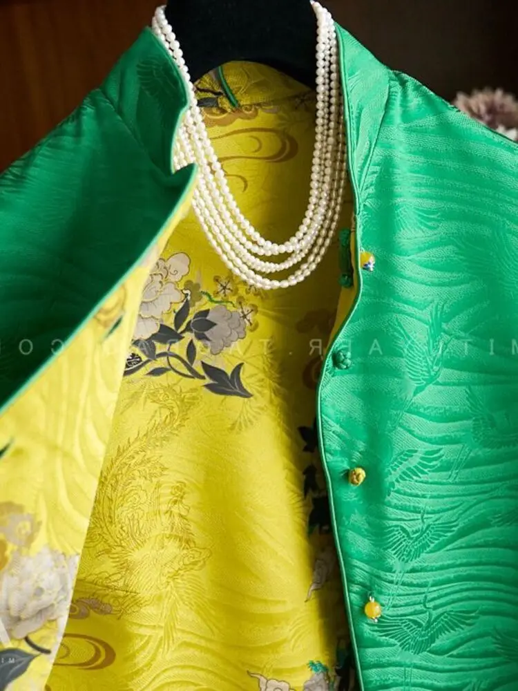 Top da valzer da donna senza maniche per danza della linea 2025 Nuovo costume allentato da jazz moderno Concorso Hanbok Gilet classico con stampa latina