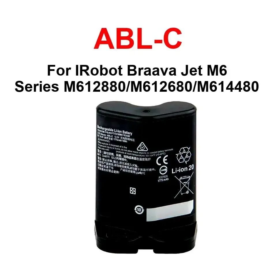 

Eco-Friendly For IRobot Braava Jet M6 Series M612880/M612680/M614480 ABL-C Replacement Robot Cleaner Battery