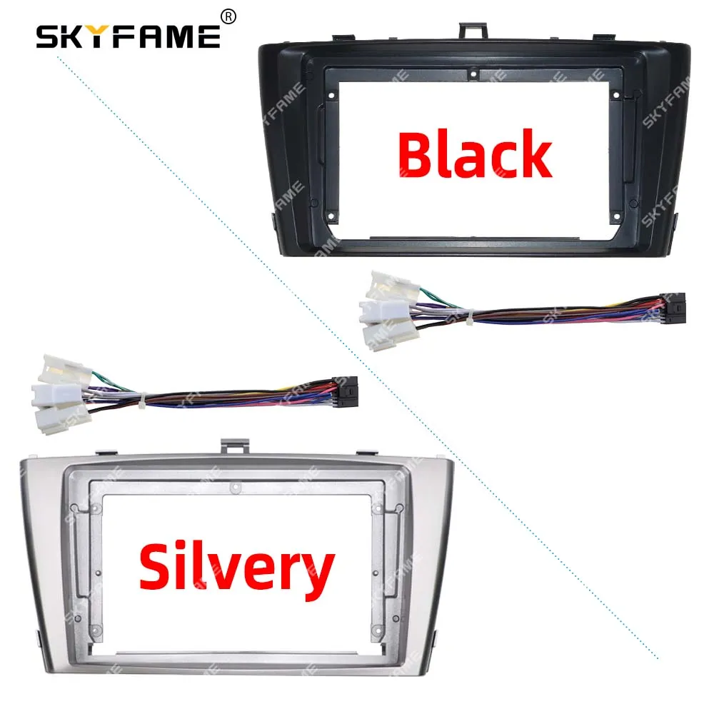 SKYFAME Car Frame Fascia Adapter Android Radio Dash Fitting Panel Kit For Toyota Avensis T27