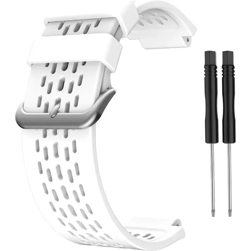 24mm For Garmin- Approach S4/S2 New Soft Silicone Replacement Watch Band Wrist Strap Breathable Sport Vivoactive Silicone Strap