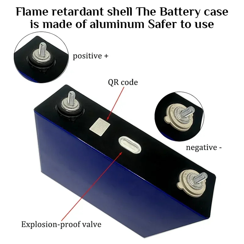 

Lifepo4 Battery 86Ah 3.2V Rechargeable Batteries High Capacity Solar Energy Storage System Camper Vehicle Golf Cart Forklift